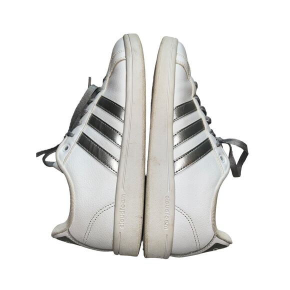 ADIDAS Cloudfoam Advantage Women's Size 7‎ White/Silver Shoes Art-AQ0528 - Picture 9 of 12